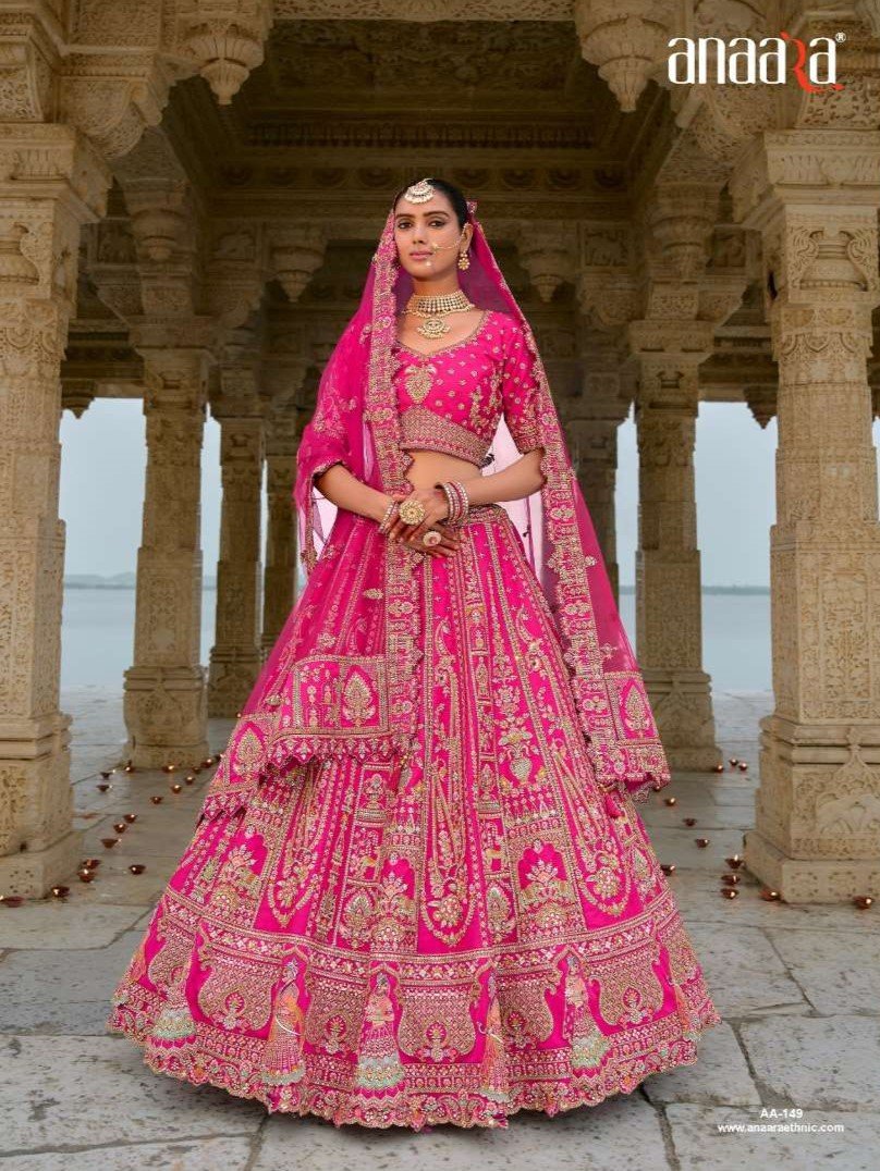 Tathastu Anaara 134 🌸💖 Bridal Perfection: Elegant Bridal Silk Lehenga Choli