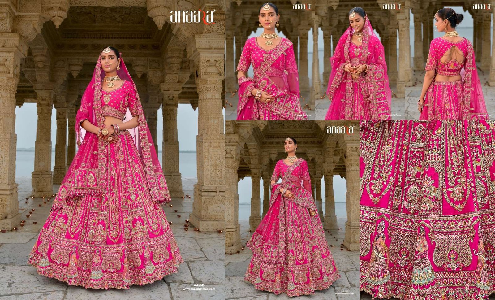 Tathastu Anaara 134 🌸💖 Bridal Perfection: Elegant Bridal Silk Lehenga Choli