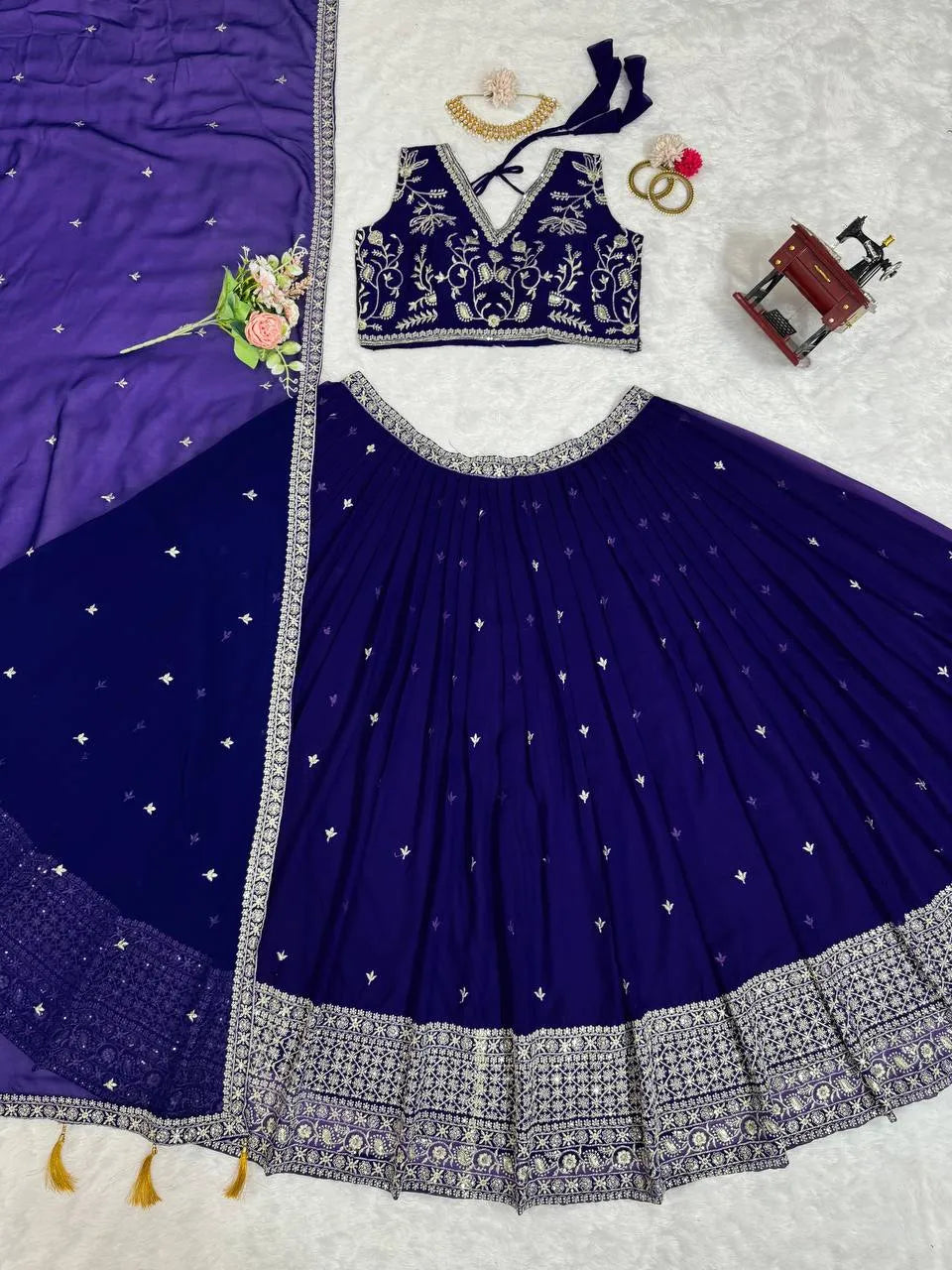 Vibrant Elegance: Deepika Vol 18 Designer Navratri Chaniya Choli in Blue