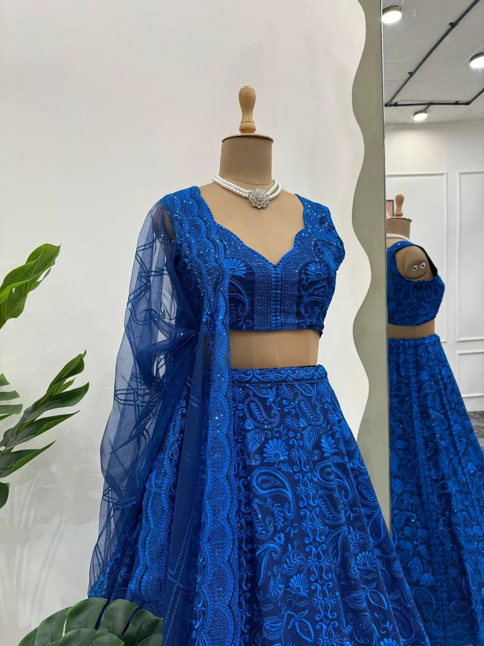 Stunning Elegance: Deepika Vol 22 Blue Designer Lehenga Choli