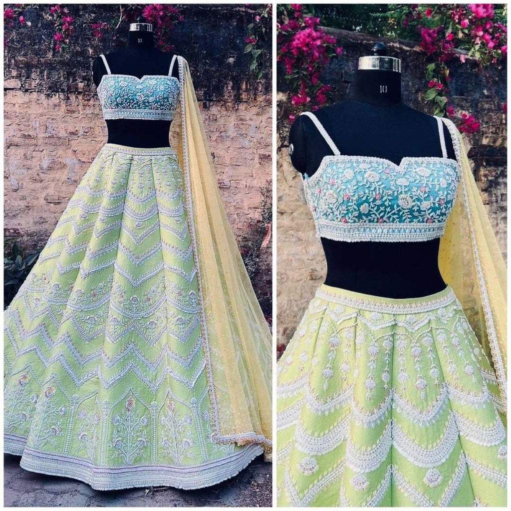 Timeless Elegance: Satin Silk Lehenga Choli with Heavy Embroidery