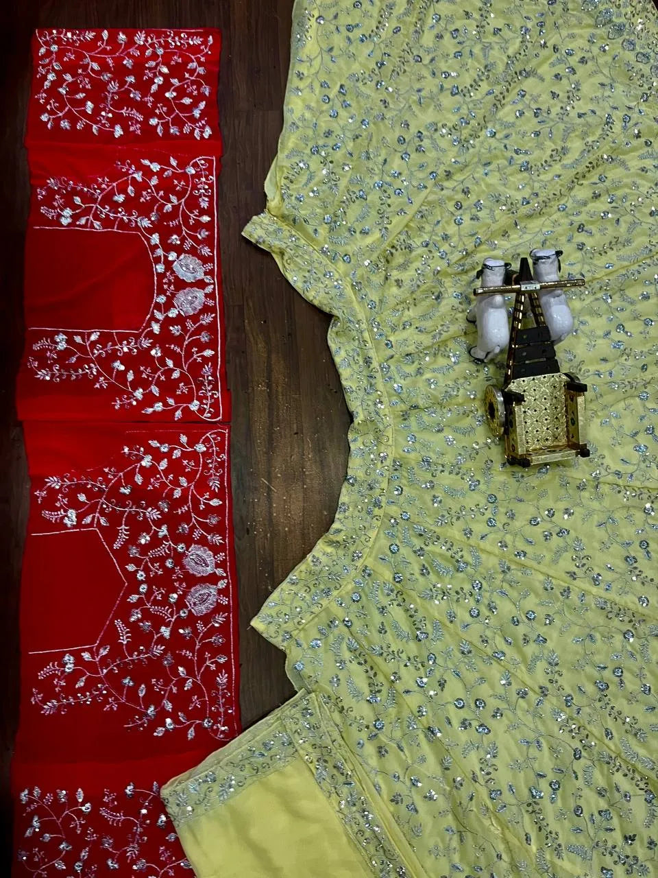 Exquisite Lehenga Choli with Sequins & Pearl Embroidery