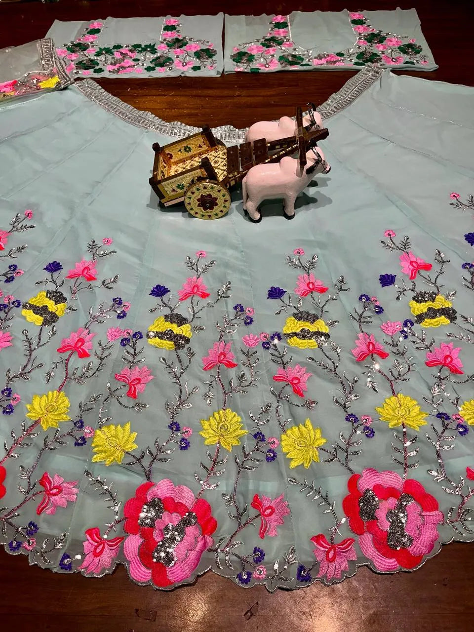 Wedding Wear Lehenga Choli – Exquisite Elegance in Sequins & Thread Embroidery