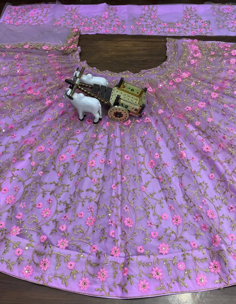 💜 Butterfly Net Purple Lehenga Choli 💜