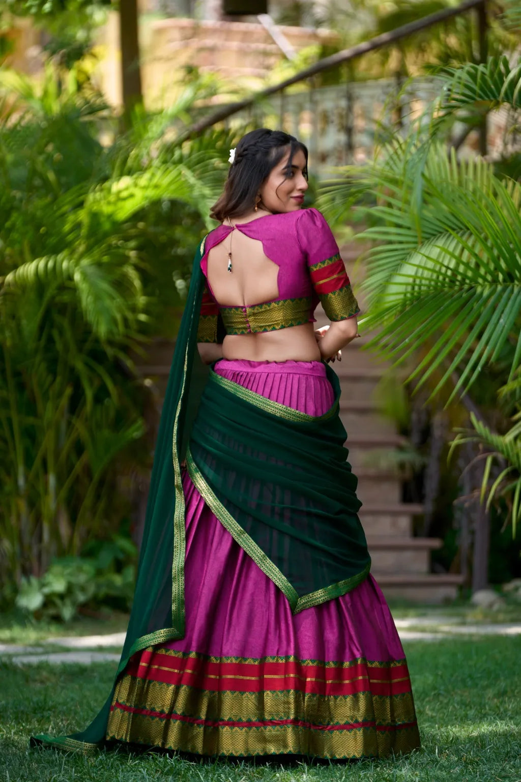 Poly Pink Cotton Traditional Lehenga Choli - Ethereal Elegance for 2024