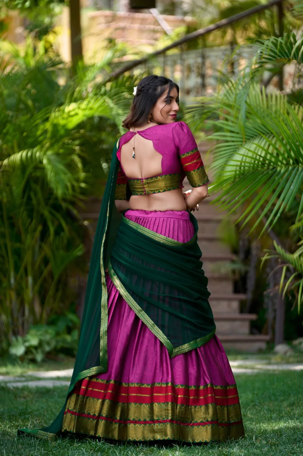 Poly Pink Cotton Traditional Lehenga Choli - Ethereal Elegance for 2024